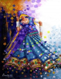 Bandah Ali, 24 x 18 Inch, Acrylic on Canvas, Figurative-Painting, AC-BNA-098
